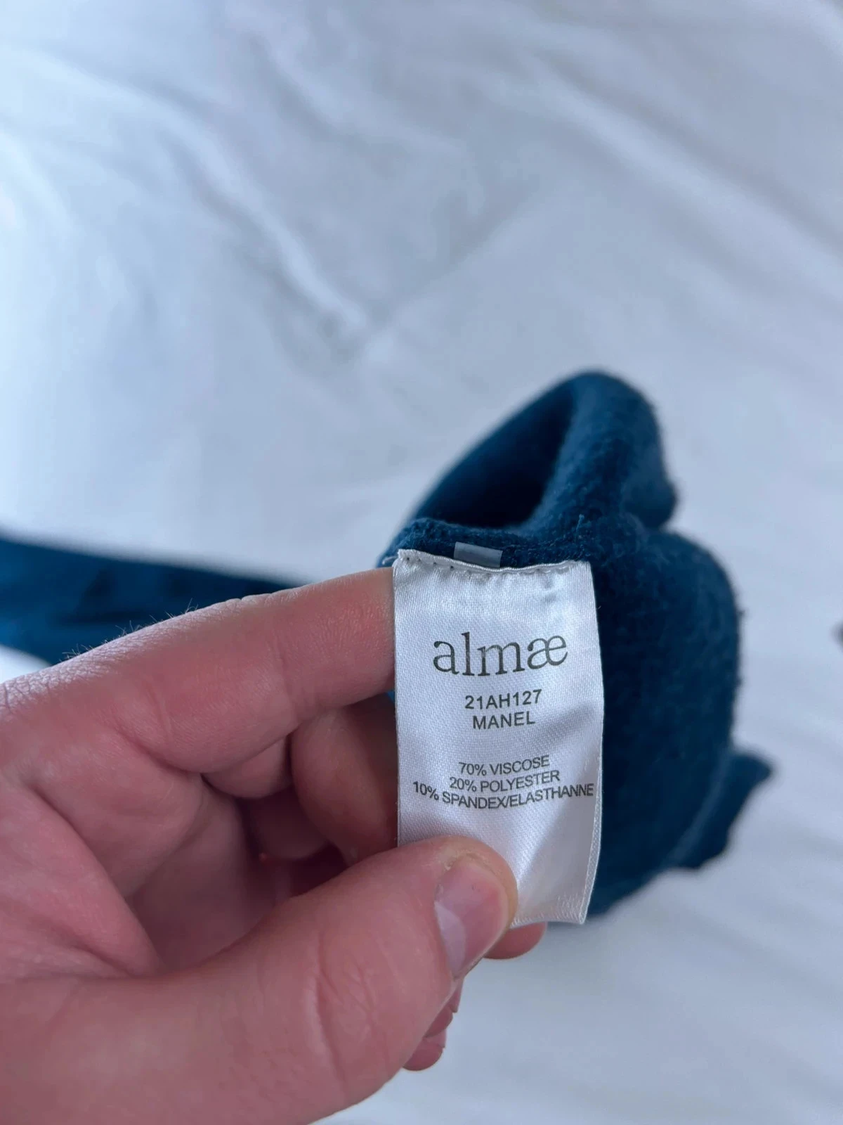 Suéter oversized almae azul marinho vintage em viscose – photo 9